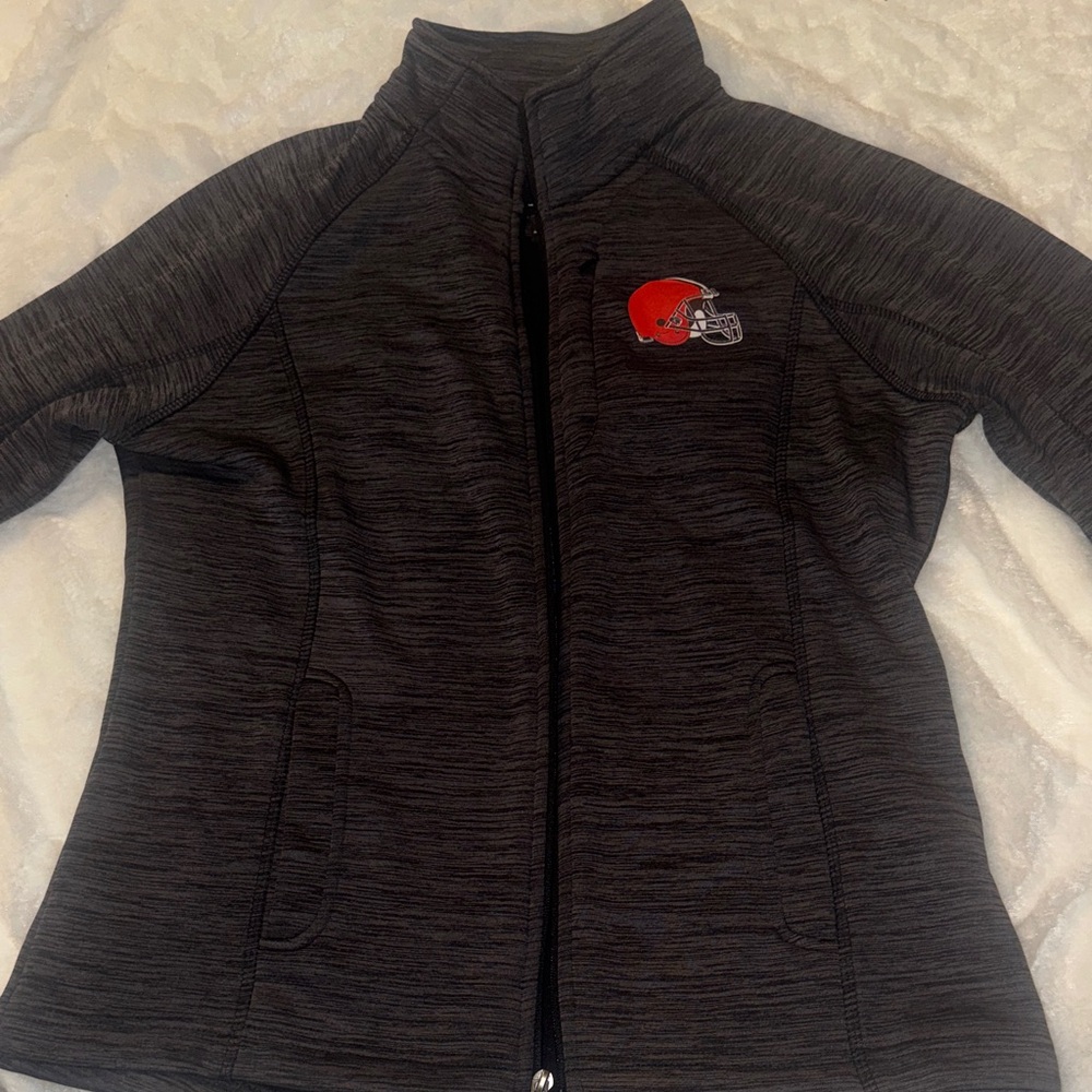 Cleveland Browns Full-Zip Jacket with Red Helmet Logo